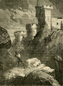 أصيب ريتشارد الأول في حصار قلعة شالوز ، 1199 ، 1890. بواسطة غير معروف