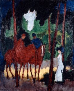 الدراجين في خشب بولون ، c1904 بواسطة غير معروف