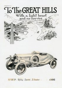 رايلي MPH 2-Seater Sports ، c1920s بواسطة غير معروف