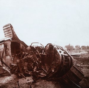خزان مفتوح ممزق ، الشمبانيا ، شمال فرنسا ، c1914-c1918 بواسطة غير معروف
