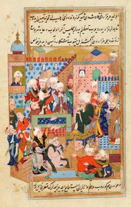 والد الرومي يلقي خطبة في المقبرة القانونية في قونية بواسطة غير معروف