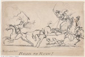 الطريق إلى الخراب! 1 أبريل 1803 ، 1 أبريل 1803. بواسطة غير معروف