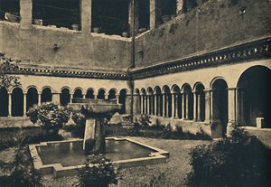 روما - الأديرة من SS. كواترو كوروناتي على تل كايليان. بني عام 1113 ، 1910 بواسطة غير معروف