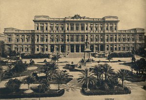 روما - براتي دي كاستيلو. محاكم القانون الجديد من قبل كالديريني ، وتمثال كافور ، 1910 بواسطة غير معروف