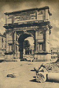 روما - المنتدى الروماني - قوس تيتوس ، 1910. بواسطة غير معروف