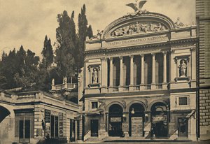 روما - Via Nazionale. المسرح الدرامي الوطني وفيلا كولونا ، 1910 بواسطة غير معروف