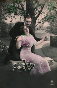 بطاقة بريدية رومانسية ، c1910 بواسطة غير معروف