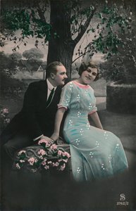بطاقة بريدية رومانسية ، c1910 بواسطة غير معروف