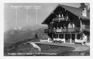 Rosshutte وجبال Wettersteingebirge ، بالقرب من سيفيلد ، النمسا ، القرن العشرين بواسطة غير معروف