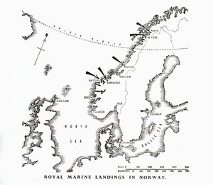 عمليات الإنزال البحرية الملكية في النرويج ، الحرب العالمية الثانية ، 1940 1944. بواسطة غير معروف