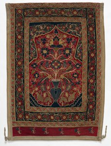 خيمة دائرية ملكية ، مصنوعة من لوحة محمد شاه مع لوحة واحدة ب ، 1834-1848. بواسطة غير معروف