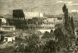 أطلال الكولوسيوم ، من Palatine ، 1890. بواسطة غير معروف