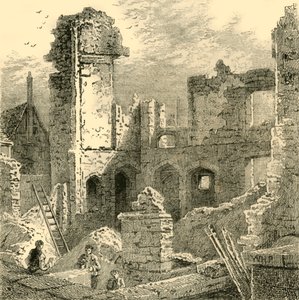 أطلال دير سانت كلير ، c1872. بواسطة غير معروف