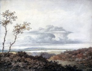 دراسة المناظر الطبيعية الريفية والسحب بواسطة لوك هوارد ، مارس 1849 بواسطة غير معروف