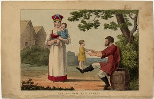 عائلة الفلاحين الروس ، 1810 بواسطة غير معروف