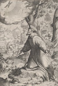القديس فرنسيس يتلقى الندبات ، 1590-1620. بواسطة غير معروف