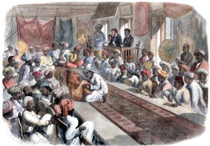 بيع الهدايا الحكومية القيمة ومجوهرات لوكناو في كلكتا ، 1860 بواسطة غير معروف
