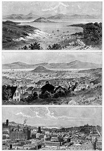 سان فرانسيسكو في نوفمبر 1848 و 1858 ونهاية القرن التاسع عشر 1901 بواسطة غير معروف