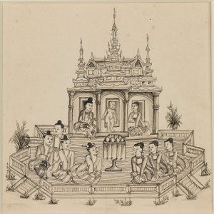 مشهد من Vessantara Jataka ، c1880 بواسطة غير معروف