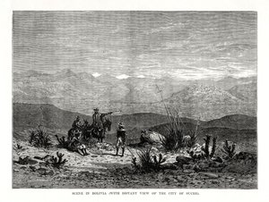 مشهد في بوليفيا ، 1877 بواسطة غير معروف
