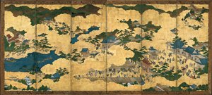 مشاهد داخل وحول كيوتو ، حوالي 1690 بواسطة غير معروف