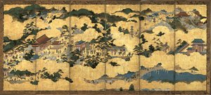 مشاهد داخل وحول كيوتو ، حوالي 1690 بواسطة غير معروف