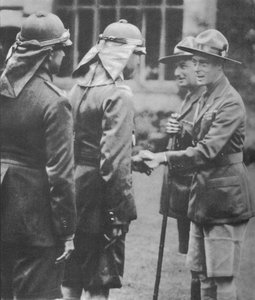 الكشافة رحب بها أمير ويلز في المخيم في Arrowe Park ، Birkenhead ، 1929 1936 بواسطة غير معروف