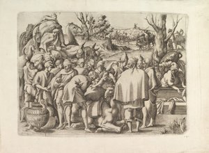البحث من خلال أمتعة Josephs Brother ، كاليفورنيا. 1545. بواسطة غير معروف