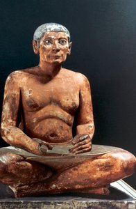 كاتب جالس ، مصري قديم ، الأسرة الخامسة ، 2498-2345 ق بواسطة غير معروف