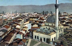 صربيا ، المنستير: منظر لمسجد ، المنستير يسمى ديسورمايس بيتولا ويقع في مقدونيا - بطاقة بريدية 1914-1918 بواسطة غير معروف