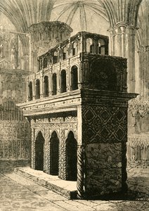 ضريح إدوارد المعترف ، دير وستمنستر ، 1890. بواسطة غير معروف