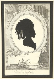صورة ظلية ل Natalia Kirillovna Zagryazyskaya née Razumovskaya 1747-1837، 1777-1782 بواسطة غير معروف