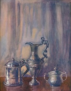 سيلفر تانكارد ، 1695 ، إبريق ، 1746 ، كأس وغطاء ، 1658 ، القرن التاسع عشر ، 1920. بواسطة غير معروف