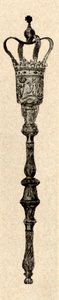 صولجان الفضة المستخدم في فرجينيا هاوس برجيس ، c1640-1770 ، 1937. بواسطة غير معروف