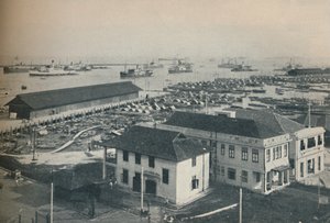 ميناء سنغافورة مزدحم دائمًا بشحن من العديد من الأنواع والجنسيات ، 1937 بواسطة غير معروف