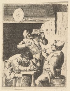 مغني يقف بين مدخنين ، 1610-1685. بواسطة غير معروف