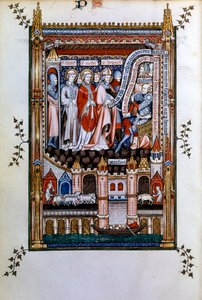 Sisinnius يحض سانت دينيس على التخلي عن إيمانه ، 1317 بواسطة غير معروف