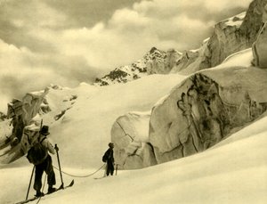 التزلج في سيلفريتا ، النمسا ، c1935. بواسطة غير معروف