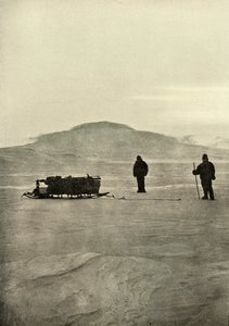 التزلج على الحاجز قبل عودة الشمس ، c1908 ، 1909 بواسطة غير معروف