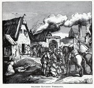 جنود يدمرون بوميرانيا ، 1882 بواسطة غير معروف