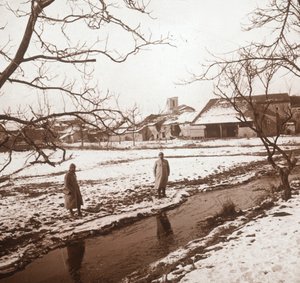 الجنود بنهر ، بيرنيكور ، شمال فرنسا ، c1914-c1918 بواسطة غير معروف