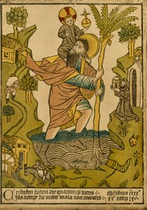 القديس كريستوفر. 1423 ، 1915. بواسطة غير معروف
