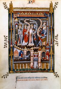 سانت دينيس ، St Rusticus و St Eleutherius قبل Sisinnius ، 1317 بواسطة غير معروف