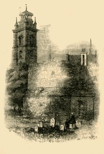 القديس جيلس ، Cripplegate ، عرض الجدار القديم ، c1872. بواسطة غير معروف