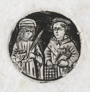 سانت لورانس وسانت لوسي ، ج. 1487. بواسطة غير معروف