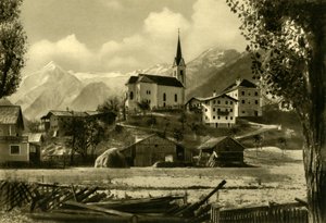 كنيسة مار مارغريت ، كابرون ، النمسا ، c1935. بواسطة غير معروف