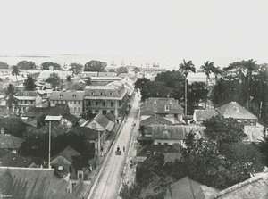 شارع سانت فنسنت ، بورت أوف سبين ، ترينيداد ، 1895. بواسطة غير معروف