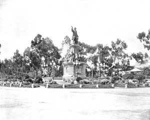 تمثال كولومبوس على باسيو ، مكسيكو سيتي ، المكسيك ، c1900. بواسطة غير معروف