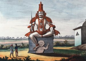 تمثال الجني الشر الهندوسي ، 1828 بواسطة غير معروف