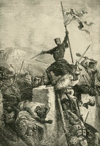 اقتحام القسطنطينية من قبل بالدوين ، كونت فلاندرز ، 1204 ، 1890. بواسطة غير معروف